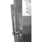 Ducha Vertical Com Hidro Cascata E Led Square (Inox)