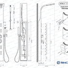 Ducha Vertical Com Hidro E Cascata (Inox)