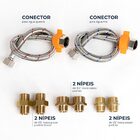 Ducha Vertical Com Hidro E Cascata Square (Inox)