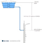 Ducha Vertical Com Hidro E Cascata Square (Inox)
