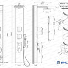 Ducha Vertical Com Hidro Nature (Bambu)