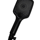 Duchinha De Mão Em Abs Preto Fosco Com Mangueira Flexível De