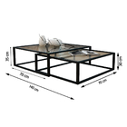 Duo Mesa De Centro Catarina Preta