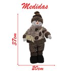 Dupla Boneco De Natal Boneco De Neve E Papai Noel 37cm