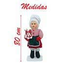 Dupla Bonecos Natal Papai E Mamãe Noel Confeiteiros 80cm