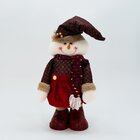 Dupla Bonecos Natalino Boneco Neve E Noel Pernas Ajustáveis