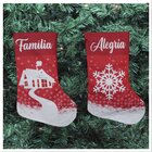 Dupla De Bota Meia Enfeite Natalino Temático 47cm