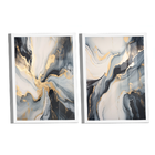 Dupla De Quadros Black Gold -- Br Artes