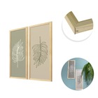 Dupla De Quadros Decorativo Folha Jogo Minimalista Para Sala