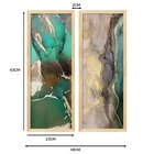 Dupla De Quadros Decorativos Abstrato Moderno Sala Quarto