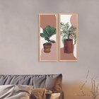 Dupla De Quadros Decorativos Boho Formas Para Cozinha