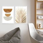 Dupla De Quadros Decorativos Boho Minimalista Formas