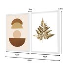Dupla De Quadros Decorativos Boho Minimalista Ramos