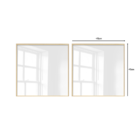 Dupla De Quadros Decorativos Com Vidro Moderno Minimalista Fr