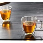 Dupla De Xicara Para Cha Parede Dupla 200ml Mimo Style Vd2013