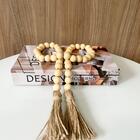 Dupla Livro Caixa Decorativo E Colar De Mesa Em Madeira