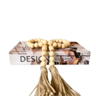 Dupla Livro Caixa Decorativo E Colar De Mesa Em Madeira