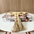 Dupla Livro Caixa Decorativo E Colar De Mesa Em Madeira