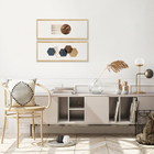 Dupla Quadros Sofisticados Geométricos Para Sala