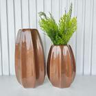 Dupla Vaso Centro De Mesa Grande E Médio Alto Relevo Cobre