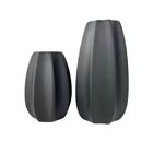 Dupla Vaso Centro De Mesa Grande Médio Preto Em Alto Relevo