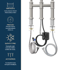 Duplo Comando Bridge Aço Escovado