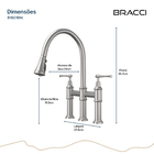 Duplo Comando Bridge Aço Escovado