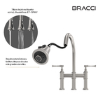 Duplo Comando Bridge Aço Escovado