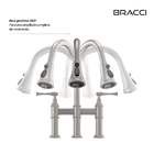 Duplo Comando Bridge Aço Escovado