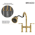 Duplo Comando Bridge Dourado Escovado