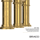 Duplo Comando Bridge Dourado Escovado