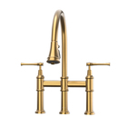 Duplo Comando Bridge Dourado Escovado