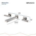 Duplo Comando De Parede Vercci Aço Escovado