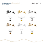 Duplo Comando De Parede Vercci Cromado