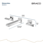 Duplo Comando De Parede Vercci Cromado