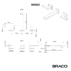 Duplo Comando De Parede Vercci Cromado