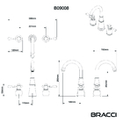 Duplo Comando St Claire Bronze Escovado