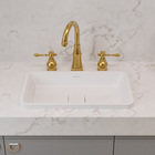 Duplo Comando St Claire Dourado Escovado