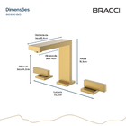 Duplo Comando Vercci Dourado Escovado