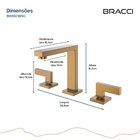 Duplo Comando Vercci Rose Escovado