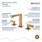 Duplo Comando Vercci Rose Escovado