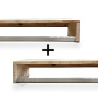 Duplo Organizador Horizontal Suspenso Guarda Roupa Closet