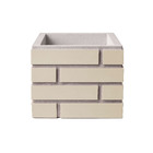 Duto Concreto 30x30x25cm Estilo Tijolo Aparente Areia Atacadão Lazer