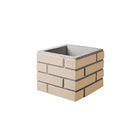 Duto Concreto 30x30x25cm Estilo Tijolo Aparente Areia Atacadão Lazer