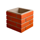 Duto Concreto 30x30x25cm Estilo Tijolo Aparente Cerâmica Atacadão Lazer