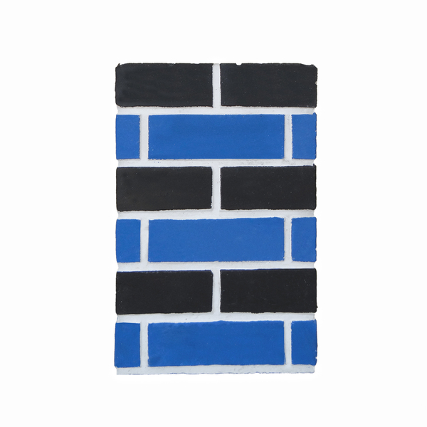Duto Concreto 30x30x50cm Estilo Tijolo Aparente Azul Preto Atacadão Lazer