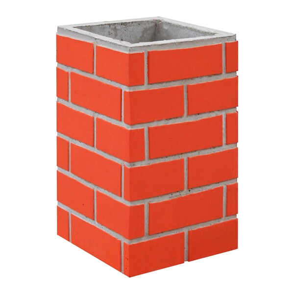 Duto Concreto 30x30x50cm Estilo Tijolo Aparente Cerâmica Atacadão Lazer