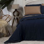 Duvet Queen Colorlife Liso Com Vivo Percal 200 Fios  100% Alg