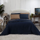 Duvet Queen Colorlife Liso Com Vivo Percal 200 Fios  100% Alg