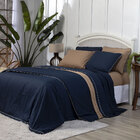 Duvet Solteiro Colorlife Liso Com Vivo Percal 200 Fios 100% A